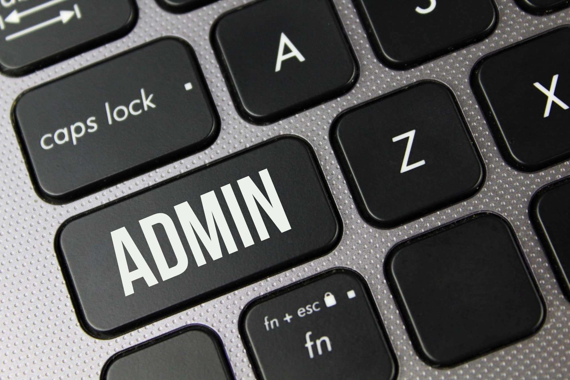 Computer keyboard with admin key